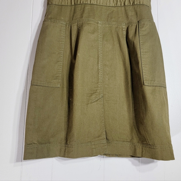 MARC by MARC JACOBS | Olive Green | Short Sleeve Utility Mini Dress | Size 8 - Picture 9 of 10